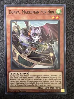 Yugioh Donpa, Marksman Fur Fire DASA-EN014 1st Edition Super Rare NM - Image 1