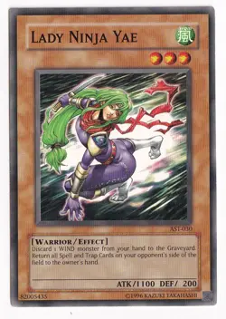 Lady Ninja Yae Unlimited YuGiOh Ancient Sanctuary #AST-030 NM - Image 1