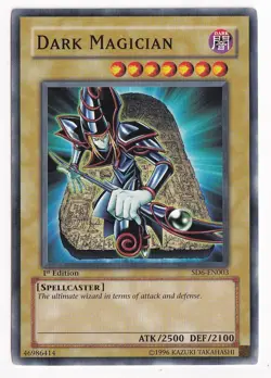 Yugioh Dark Magician - SD6-EN003 - 1st Edition Common - Nm - Image 1