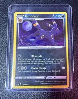 Pokemon TCG Sword & Shield SWSH129 Umbreon Holo Black Star Promo Card *NM/MINT* - Image 1