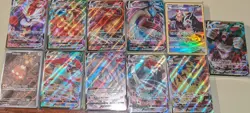Pokemon Card Lot 550 OFFICIAL TCG Cards VMAX,Full Art,Holos,Commons - Image 1