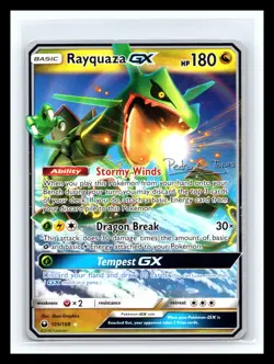 💥 Rayquaza GX 109/168 - World Championships 2019 - Non-Holo Pokemon Card - Image 1