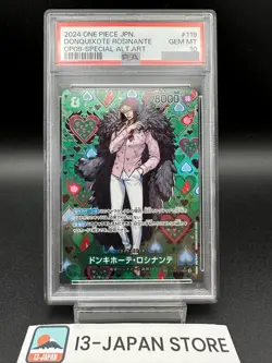 PSA 10 Donquixote Rosinante OP04-119 OP09 SP ALT ART One Piece Card Japanese - Image 1