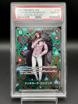 PSA 10 Donquixote Rosinante OP04-119 OP09 SP ALT ART One Piece Card Japanese - Image 2
