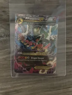 Mega Rayquaza EX Full Art Ultra Rare and Team Magmas Groudon Ex Pokemon Card - Image 3