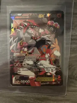 Mega Rayquaza EX Full Art Ultra Rare and Team Magmas Groudon Ex Pokemon Card - Image 4