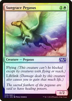 Sungrace Pegasus FOIL Magic 2015 / M15 PLD White Common MAGIC CARD ABUGames - Image 1