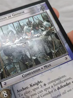 Garrison Of Gondor LOTR Card Game Siege Of Gondor Rare 8R36 - Image 2