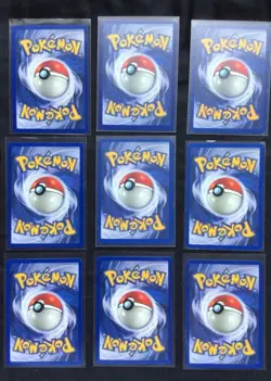 Pokemon Cards: Shadowless Base Set 64 Card Non-Holo Lot - Image 2