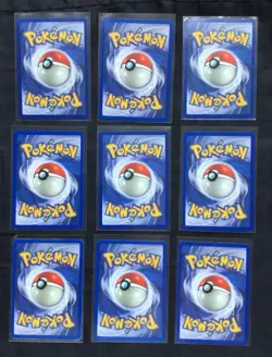 Pokemon Cards: Shadowless Base Set 64 Card Non-Holo Lot - Image 4