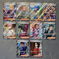 Get All Full Art Trainer Pokemon Cards Lot Daisy’s Help Lana’s Aid Nemona + More - Image 1