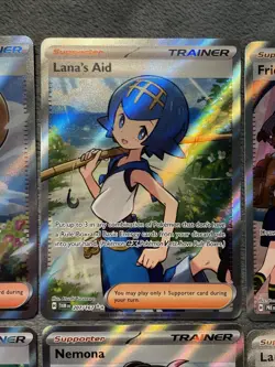 Get All Full Art Trainer Pokemon Cards Lot Daisy’s Help Lana’s Aid Nemona + More - Image 3