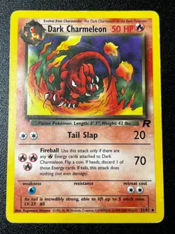 Dark Charmeleon 32/82 -Team Rocket Regular Vintage Pokemon Card MP - Image 1