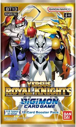 Digimon English Cards - Versus Royal Knights BT13 - BOOSTER PACK (12 Cards) New - Image 1