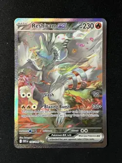Reshiram EX 166/086 SIR SAR English White Flare Pokemon TCG Card NM Pack Fresh - Image 1
