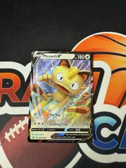 Meowth V SWSH004 - NM Promo Rare Pokemon Card - Image 1