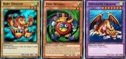 Time wizard + Thousand Dragon + ( Baby Dragon SUPER HOLO)LCJW 1st Ed Yugioh - Image 1