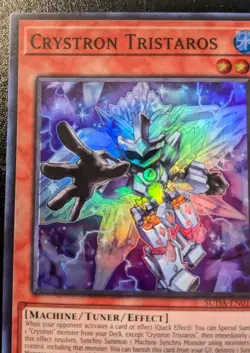 Crystron Tristaros SUDA-EN019 1st Edition Super Rare Supreme Darkness Yu-Gi-Oh! - Image 2