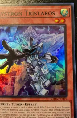 Crystron Tristaros SUDA-EN019 1st Edition Super Rare Supreme Darkness Yu-Gi-Oh! - Image 3