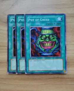 Yu-Gi-Oh - Pot Of Greed 3X - Full Playset - Image 1