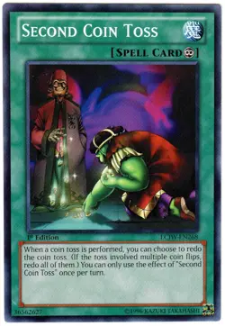 YuGiOh Second Coin Toss LCJW-EN268 Legendary Collection 4: Joey's World 1st ed - Image 1