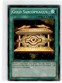 Yu-Gi-Oh! Gold Sarcophagus Common LCYW-EN080 Moderately Played 1st Edition - Image 1