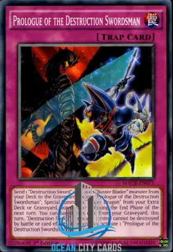 Yugioh Prologue of the Destruction Swordsman MACR-EN075 Common LP 1st Ed - Image 1