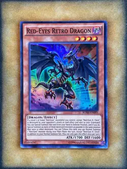 Yugioh Red-Eyes Retro Dragon BOSH-EN095 Super Rare NM - Image 1