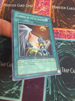 Yu-Gi-Oh! Cunning of the Six Samurai GLAS-EN061 Super Rare 1st Edition Near Mint - Image 2