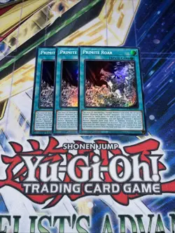Yugioh 3x Primite Roar ROTA-EN059 Rage of the Abyss 1st Edition Playset - Image 1