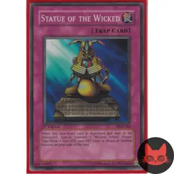Yugioh Statue of the Wicked PGD-046 Super Rare NM - Image 1