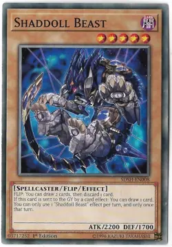 Yu-Gi-Oh!: Shaddoll Showdown, Shaddoll Beast 1st Edition EN008 - Image 1