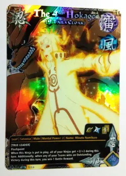 Carte Naruto CCG Collectible Card Game 168 Foil neuf The 4 Th Hokage - Image 1
