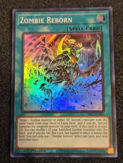 Yu-Gi-Oh TCG Zombie Reborn DIFO-EN060 1st Edition Super Rare Card NM - Image 1