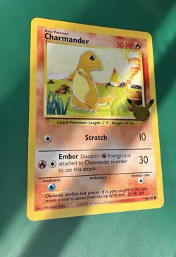 Pokemon Card Charmander 46/102 Celebrations 25th Anniversary JUMBO OVERSIZED NM - Image 1
