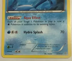 Vaporeon 22/98 Ancient Origins Pokemon Card 2015 NM/Mint Free Shipping - Image 3