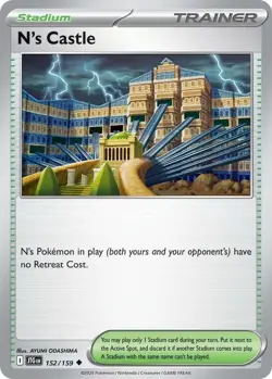 N’s Castle 152/159 | Trainer Stadium | Journey Together Pokemon Card - Image 1