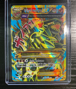 Pokemon Primal Groudon EX Full Art Ultra Rare Card 97/98 XY Ancient Origins LP - Image 1