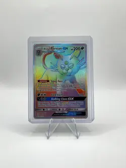 Pokemon TCG Alolan Persian GX Cosmic Eclipse Holo Card 257/236 Secret Rare - Image 2