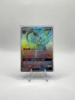 Pokemon TCG Alolan Persian GX Cosmic Eclipse Holo Card 257/236 Secret Rare - Image 5