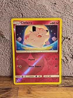 Clefairy 39/68 Hidden Fates Reverse Holo Pokemon card - Image 1