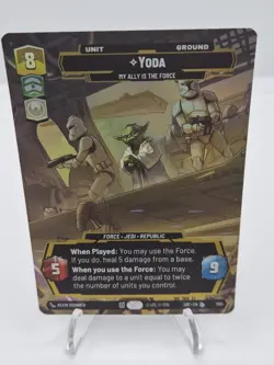 Star Wars Unlimited LotF Prestige Foil Card LOF 1103 Yoda - Image 2