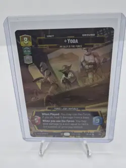 Star Wars Unlimited LotF Prestige Foil Card LOF 1103 Yoda - Image 4