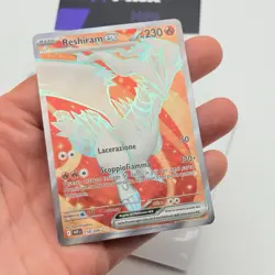 CARTA POKEMON CARD RESHIRAM EX 158/086 - ITA - FUOCO BIANCO - 2025 - NEAR MINT - Image 3