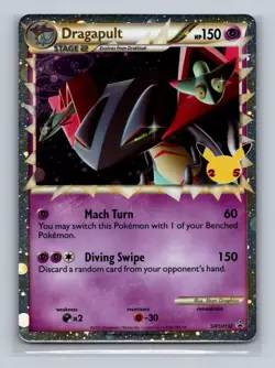 Pokemon TCG Dragapult Celebration's SWSH132 Promo Trading Card TCG Pokemon - Image 1