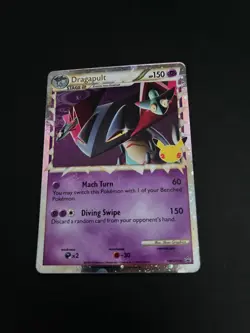Pokemon TCG Dragapult Celebration's SWSH132 Promo Trading Card TCG Pokemon - Image 1