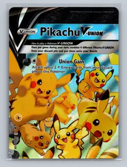 Pikachu V-Union - SWSH139-142 - Pokemon TCG: Celebrations Promo 4 Card Set LP - Image 2
