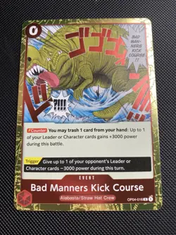 Bad Manners Kick Course OP04-016 | One Piece Card Game | English NM - Image 2
