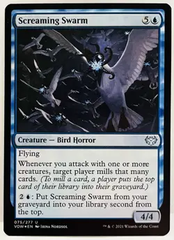 Screaming Swarm -#75-MTG- Innistrad: Crimson Vow-FOIL-NM - Image 1