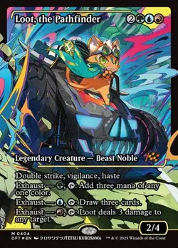 Loot, the Pathfinder - Foil Showcase DFT NM MTG - Image 1